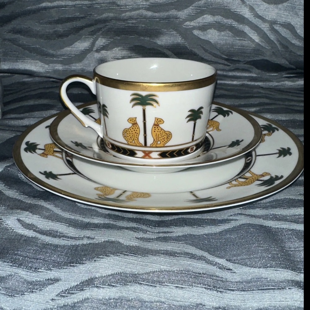Dior Casablanca Vintage Fine China 3 Piece